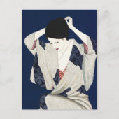 Takasawa Keiichi Hair classic japanese dame Briefkaart (Voorkant)