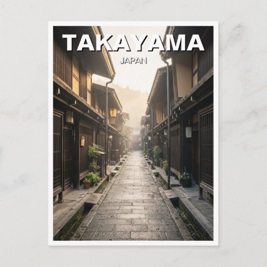 Takayama Japan Travel Briefkaart (Voorkant)