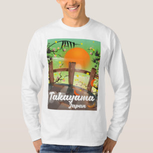 Takayama Japans bloesem poster. T-shirt