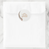 Takbir Allahu Akbar in arabic calligraphy thikr C Ronde Sticker (Tas)