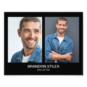 Take 2 Acting Headshot 8x10 Dubbel Foto Afdruk