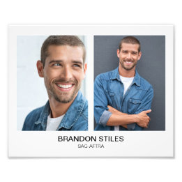 Take 2 Acting Headshot 8x10 Dubbel Foto Afdruk