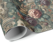 Take a Bow – Gothic Floral Design Cadeaupapier (Rol Hoek)