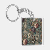 Take a Bow – Gothic Floral Design Sleutelhanger (Voorkant Links)
