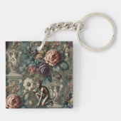 Take a Bow – Gothic Floral Design Sleutelhanger (Achterkant)