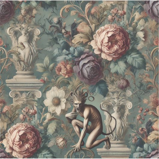 Take a Bow – Gothic Floral Design Sticker (Voorkant)