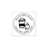 Take a Break Stamp – Coffee Gift Rubberstempel (Afrduk)