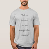 Take A Chance Heren Basic T-Shirt (Voorkant)