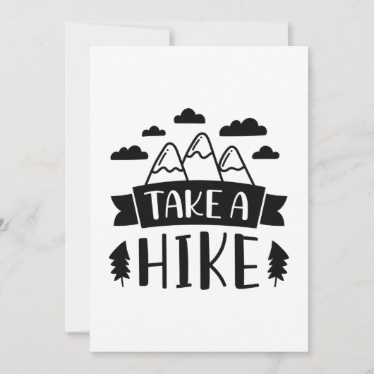 Take A Hike Bedankkaart (Voorkant)
