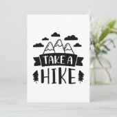 Take A Hike Bedankkaart (Staand voorkant)