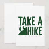 Take A Hike Bedankkaart (Voorkant / Achterkant)