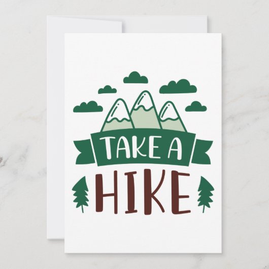 Take A Hike Bedankkaart (Voorkant)