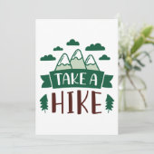 Take A Hike Bedankkaart (Staand voorkant)