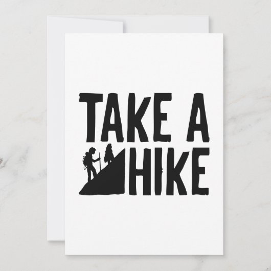 Take A Hike Bedankkaart (Voorkant)
