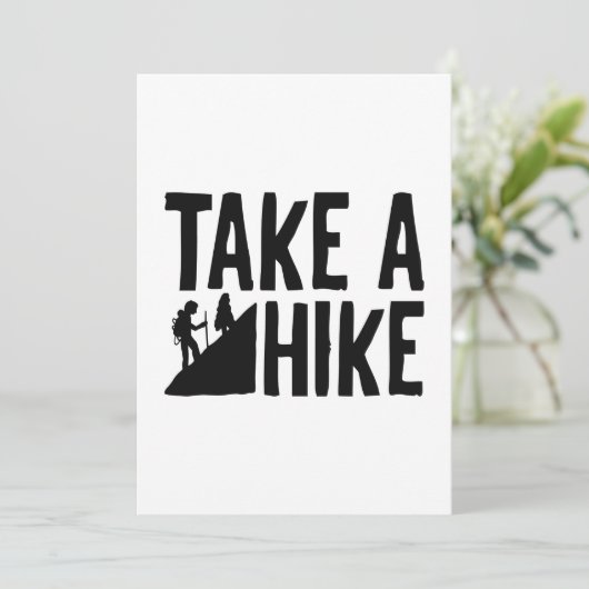 Take A Hike Bedankkaart (Staand voorkant)
