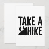 Take A Hike Bedankkaart (Voorkant / Achterkant)