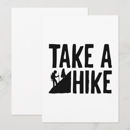 Take A Hike Bedankkaart (Voorkant / Achterkant)