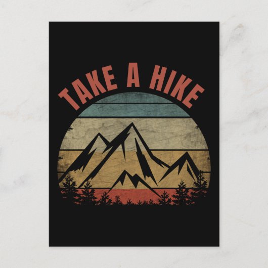 TAKE A HIKE BRIEFKAART (Voorkant)