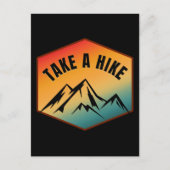 TAKE A HIKE BRIEFKAART (Voorkant)