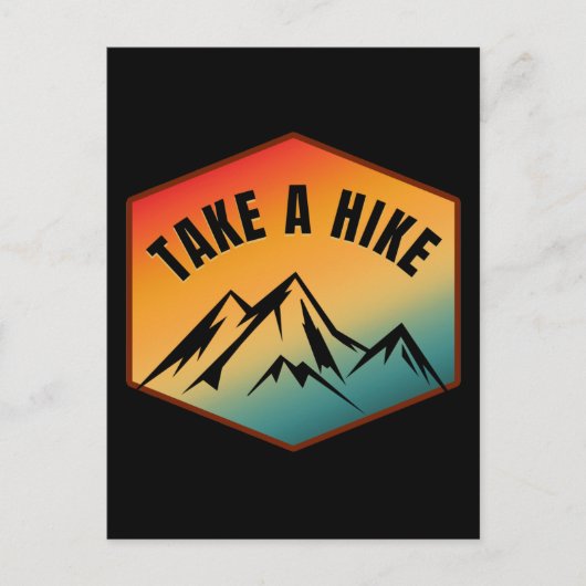 TAKE A HIKE BRIEFKAART (Voorkant)