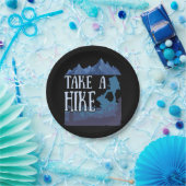 Take a Hike I love Hiking camping Papieren Bordje (Feest)