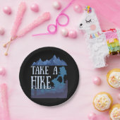 Take a Hike I love Hiking camping Papieren Bordje (Feest)