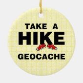 Take A Hike Keramisch Ornament (Achterkant)