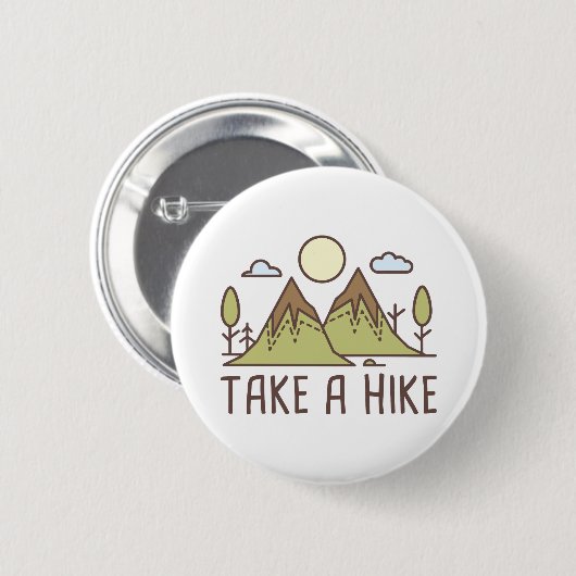 Take A Hike Ronde Button 5,7 Cm (Voorkant /achterkant)