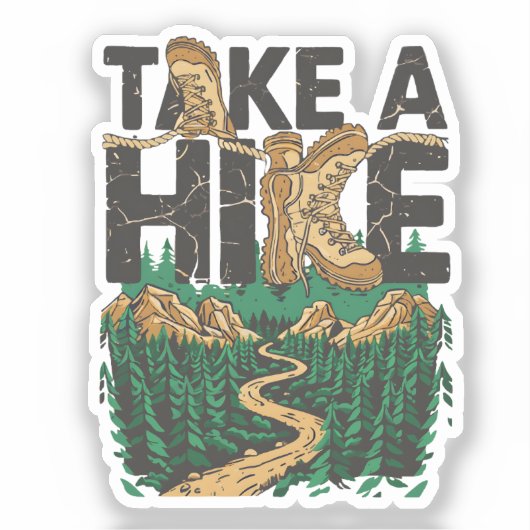 Take a Hike Sticker (Voorkant)
