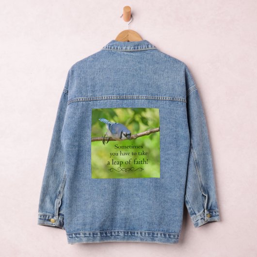 Take a leap of faith  denim jacket (Hangar)