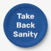 Take Back Sanity Papieren Bordje (Voorkant)