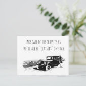 Take Care of Classic Cars Feestdagenkaart (Staand voorkant)