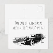 Take Care of Classic Cars Feestdagenkaart (Voorkant / Achterkant)