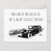 Take Care of Classic Cars Feestdagenkaart (Voorkant)