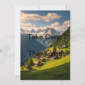 Take Care Thank You Card – Elegant Greetings Bedankkaart (Voorkant)