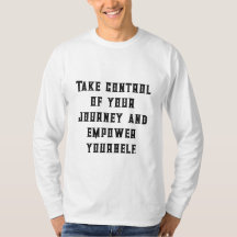 Take Control Quotes Tekst Naam Lange Mouwen
