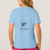 Take Flight: Het papieren vliegtuig T-shirt (Achterkant)
