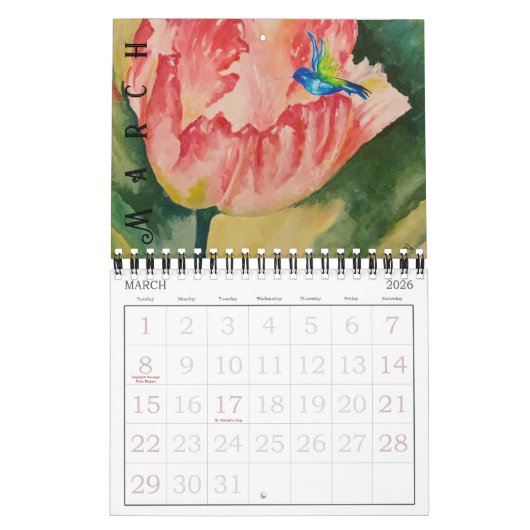 Take Flight Two Page Calendar (12-month) Kalender (Mar 2026)