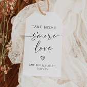 Take Home S'more Love Wedding Gift Label Cadeaulabel