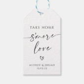 Take Home S'more Love Wedding Gift Label Cadeaulabel (Voorkant)