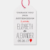 Take Home Sweets Country Wedding Guest Favor Cadeaulabel (Achterkant)