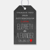 Take Home's meer Liefde Chalkboard Gast Favor Cadeaulabel (Achterkant)