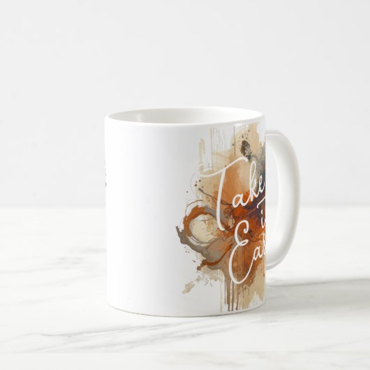 "Take It Easy" Abstract Art Koffiemok (Voorkant rechts)