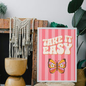 Take It Easy – Entspanntes Typografie-Poster  Perfect Poster