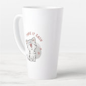 "TAKE IT EASY" Kitten Latte Mok (Linkerhoek)