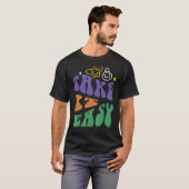 Take it Easy Retro Style Outdoor Camping Hiking T-shirt (Voorkant volledig)