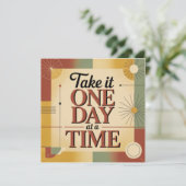Take It One Day At A Time Kaart (Staand voorkant)