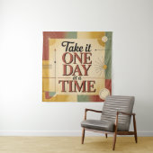 Take It One Day At A Time Wandkleed (In situ)