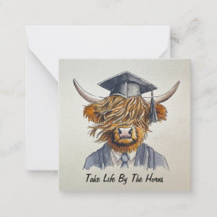 Take Life by the Horns Briefkaart Style Notecard