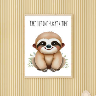 Take Life One Hug at a Time beroemd gemaakt door B Poster
